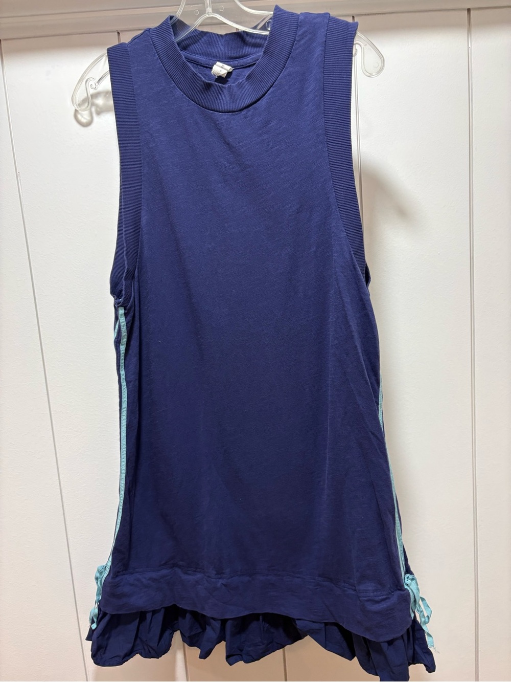 Anthropologie x Daily Practice Layer Up Blue mini dress Size Medium